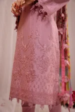 3PC EMBROIDERED DHANAK SUIT -SW638 - Image 3