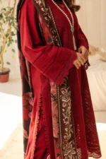3 PC BORING EMBROIDERED DHANAK SUIT-SW586 - Image 4