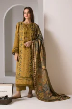 3PC EMBROIDERED DHANAK - SW614