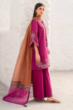 3PC EMBROIDERED DHANAK SUIT - SW341 - Image 6
