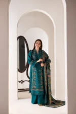 3PC EMBROIDED DHANAK - SW 617
