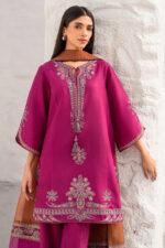 3PC EMBROIDERED DHANAK SUIT - SW341 - Image 5