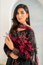 3 PC - EMBROIDERED DHANAK SUIT - SW592 - Image 4