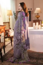 3PC EMBROIDERED DHANAK SUIT - SW626 - Image 2
