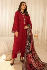 3 PC BORING EMBROIDERED DHANAK SUIT-SW586
