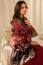 3 PC BORING EMBROIDERED DHANAK SUIT-SW586 - Image 3
