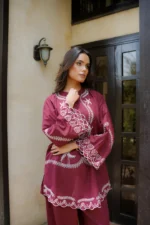 Maroon schiffli DHANAK - SW602 - Image 6