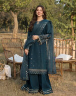 3PC DHANAK EMBROIDERED SUIT - SW635