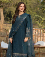 3PC DHANAK EMBROIDERED SUIT - SW635 - Image 3