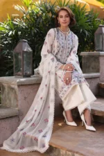 3PC EMBROIDERED DHANAK SUIT - SW631 - Image 3