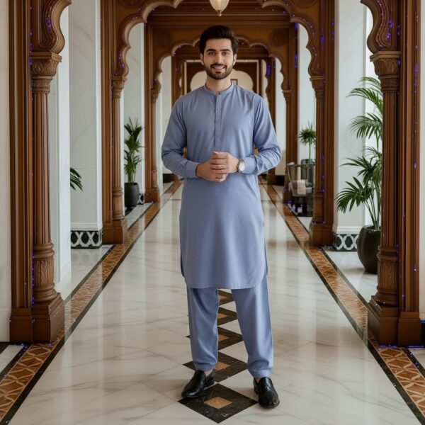 Winter Wash n Wear By Shahmeer- Slate Blue