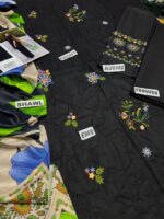 Unstitched Embroidered Silk Suit - SW101 - Image 2