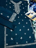 3 PC EMBROIDERED DHANAK SUIT -SW821 - Image 4