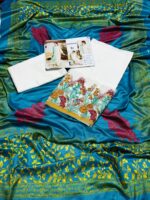 3 PIECE-EMBROIDERED DHANAK SUIT-SW559 - Image 2