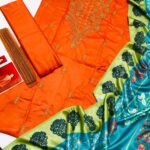 3 PIECE-EMBROIDERED DHANAK SUIT-SW568 - Image 3