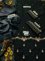 3PC EMBROIDERED DHANAK SUIT - SW637 - Image 5