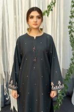 3PC EMBROIDERED DHANAK SUIT - SW637 - Image 7