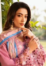 Bin Ilyas Embroidered Dhanak Suit - SW809 - Image 5