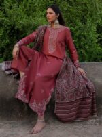 Izel PREMIUM DHANAK EMBROIDERED SUIT SW-829 - Image 3