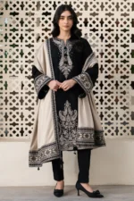3 PC EMBROIDERED SUIT - BG848 - Image 2