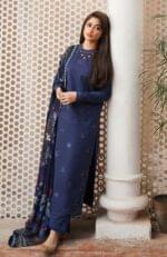 EMBROIDERED DHANAK 3PC SUIT-SW330